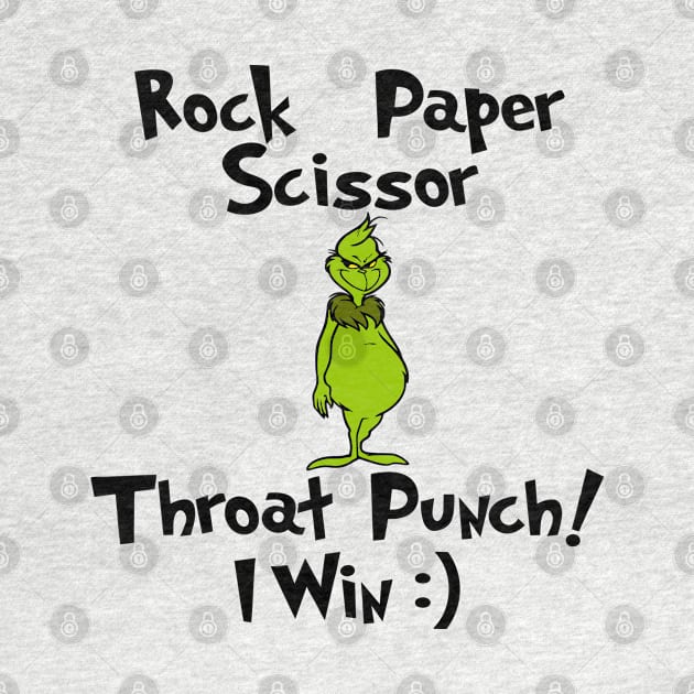 Rock Paper Sicssor Funny Grinch by albertperino9943